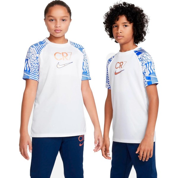 DV3122-100 Nike T-Shirt CR7 Kids Wit